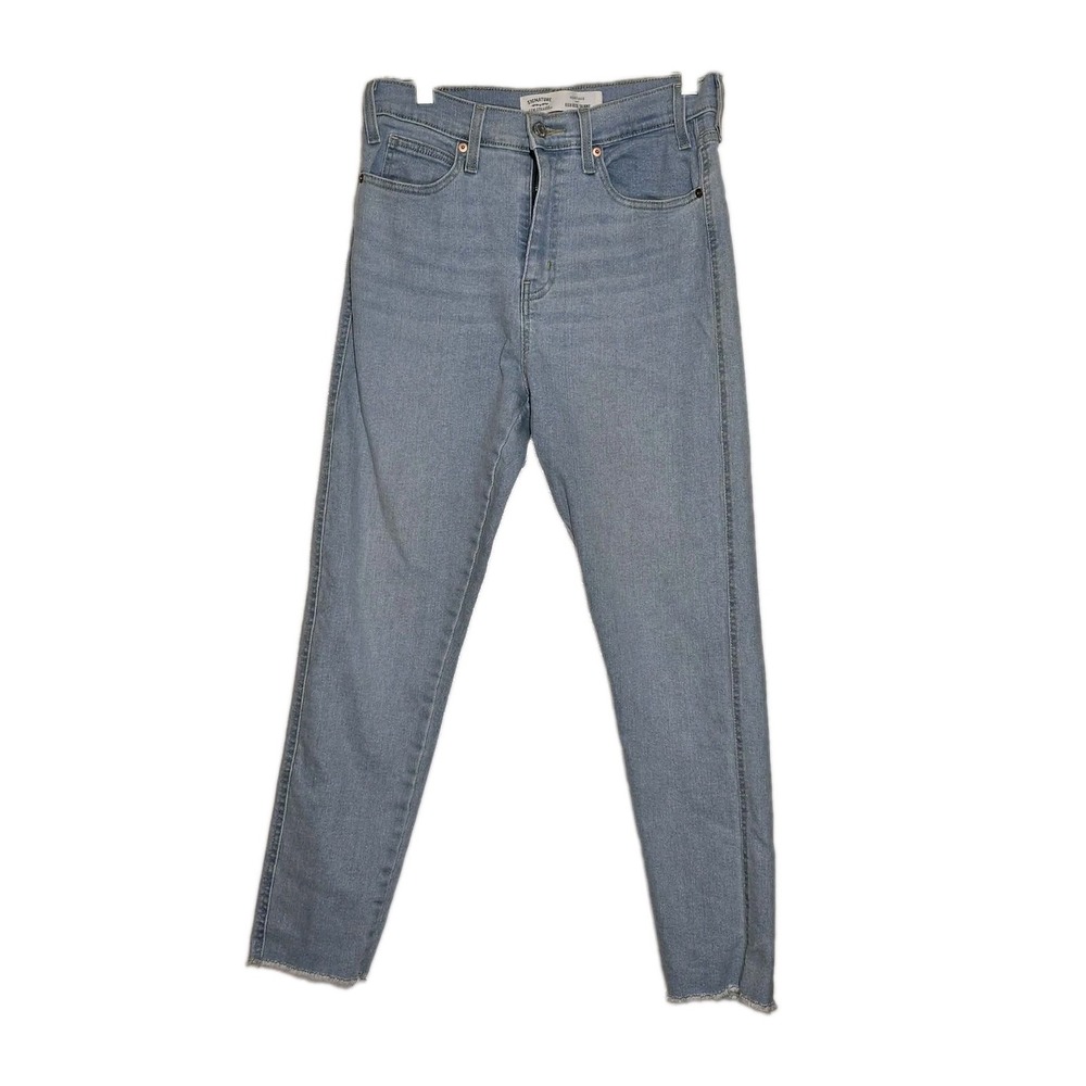 Signature Levi Strauss Heritage High Rise Skinny Jeans Women's 6 W28 Blue